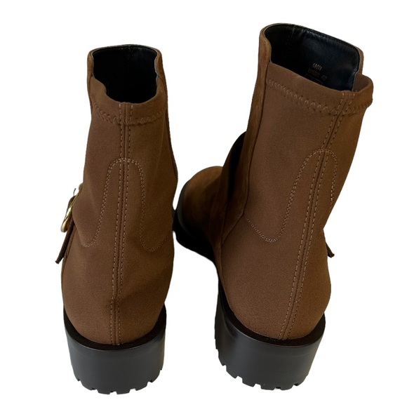Stuart Weitzman Boots Women’s Size 11 Luxering Brown Suede Ankle Boots in Coffee - Picture 4 of 7